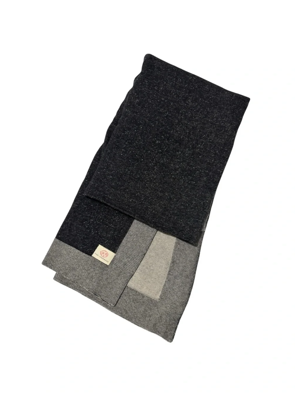 Pink Lemonade Reversible Solid Travel Blanket Organic Cotton Black Gray NWOT